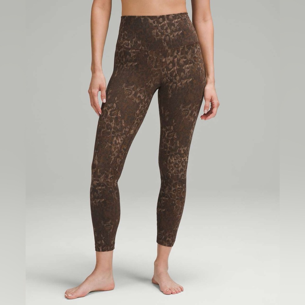 Lululemon Align High-Rise Pant 25" - Lined Truleopard MAX Brown Multi